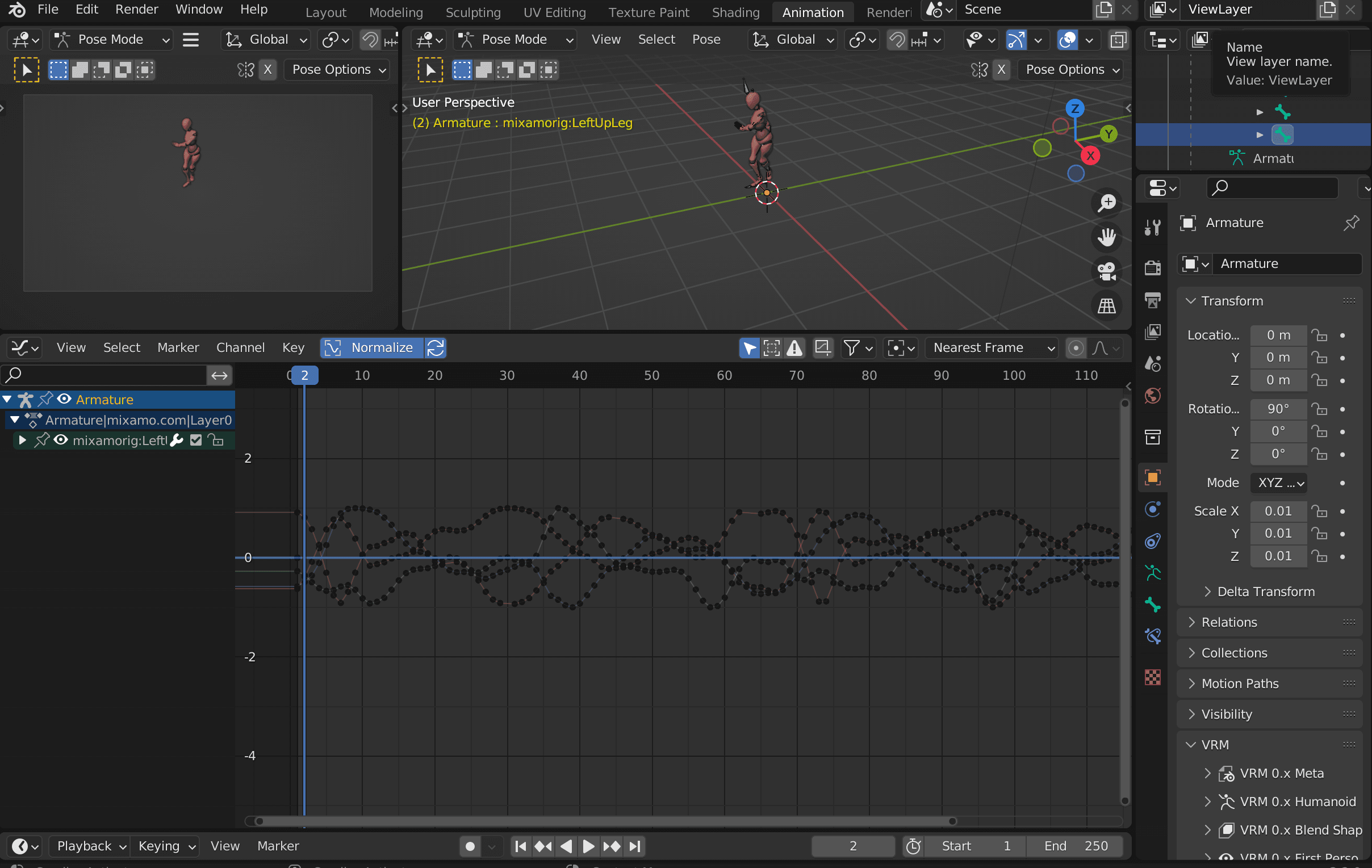 Blender Motion Menu