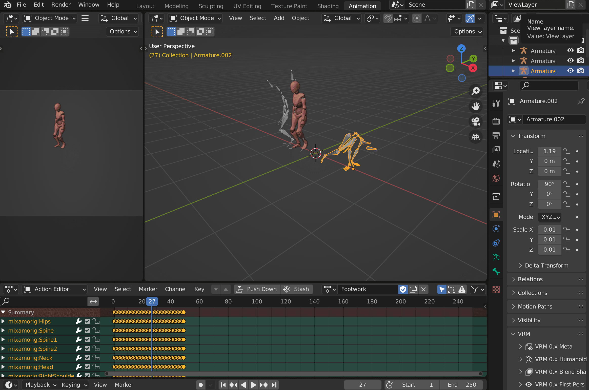 Nonlinear Animation Editor
